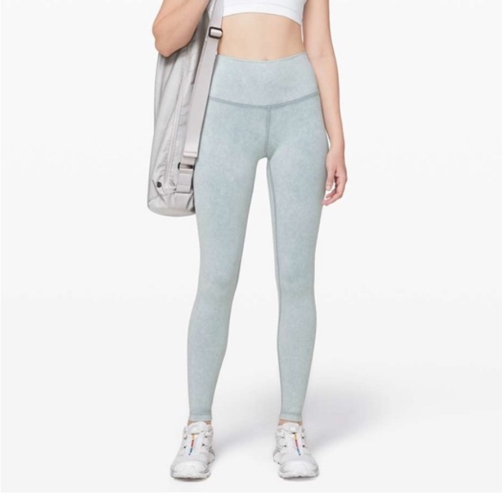 lululemon athletica Light Grey-Green High-Rise Leggings
